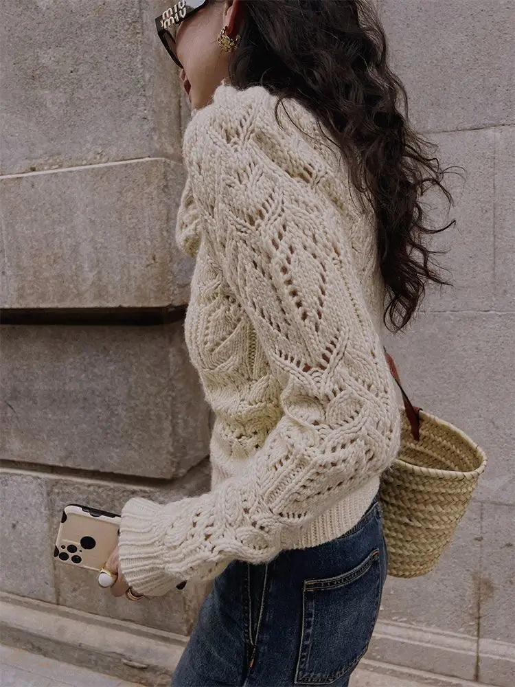 Lillymoda | Chloe - Klassischer Lässiger Strickpullover