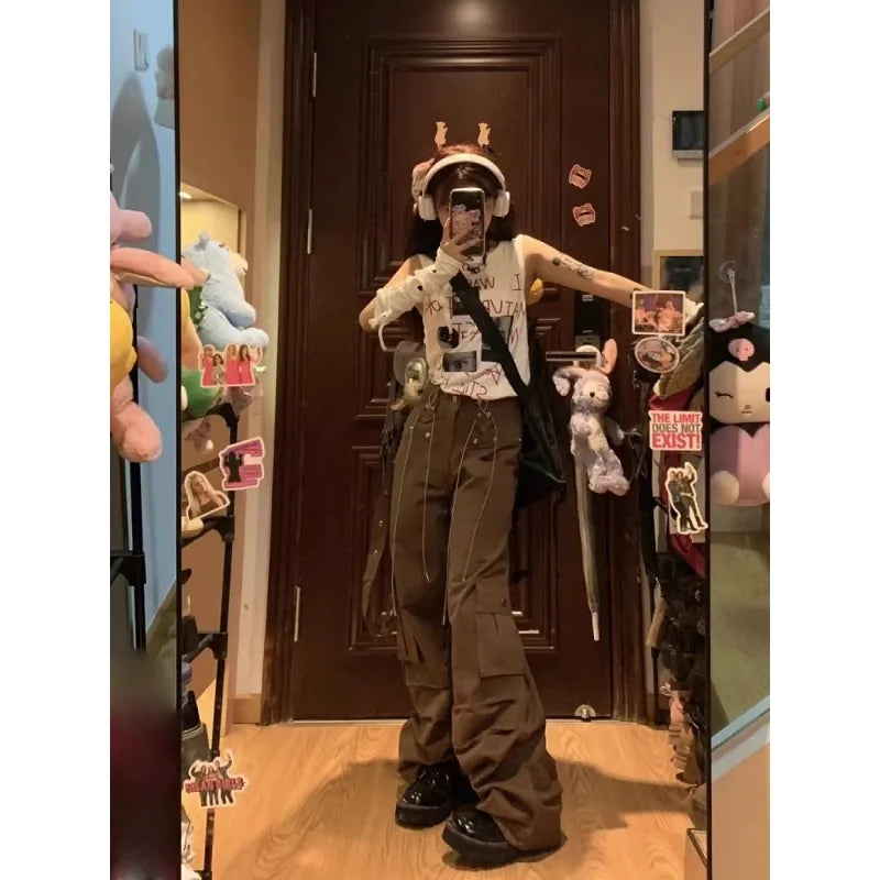 Rubi - Koreanische Vintage-Cargohose