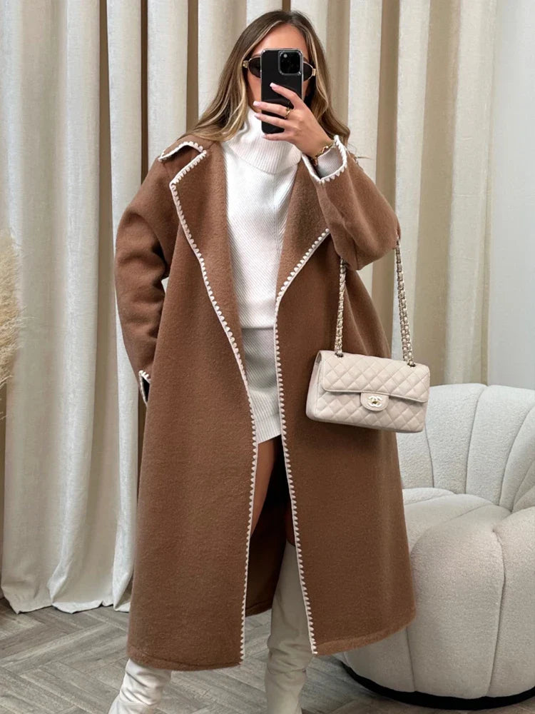 Lillymoda | Alice - Stylischer langer Mantel für Frauen