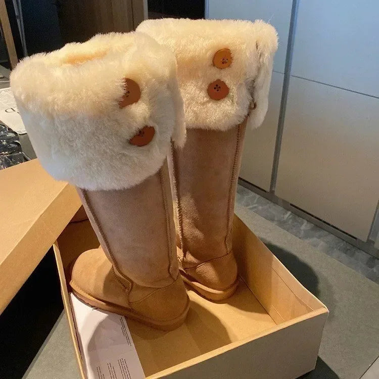 Brooke - Elegante Wildleder-Winterstiefel mit Plüschfutter