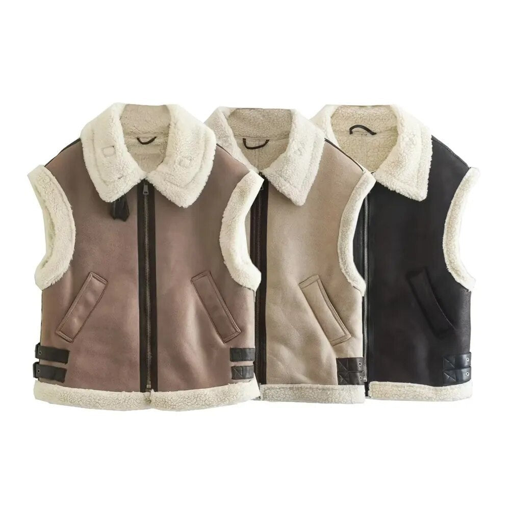 Lillymoda | Chloe - Stylisches Fleece-Tanktop