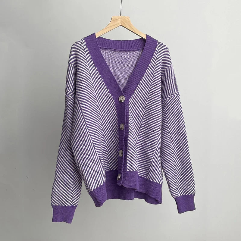 Lillymoda | Addilynn - Weicher Gestreifter Strickpullover