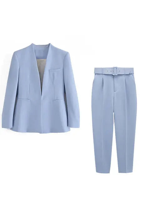 Lillymoda | Chloe - Stilvolles Business-Set für Frauen [Blazer+Hose]