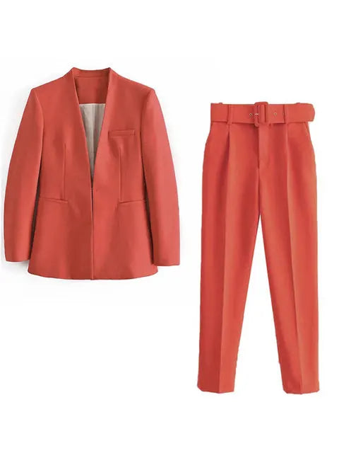 Lillymoda | Chloe - Stilvolles Business-Set für Frauen [Blazer+Hose]