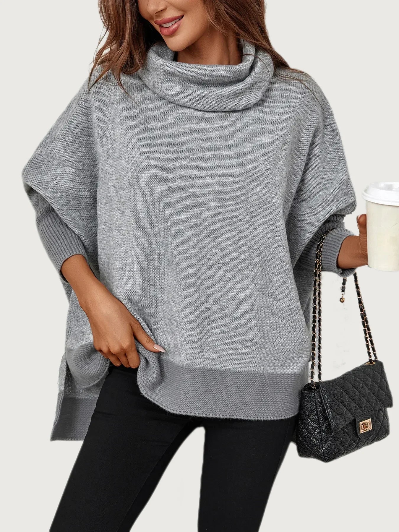 Lillymoda | Belle - Eleganter Rollkragenpullover aus Strick