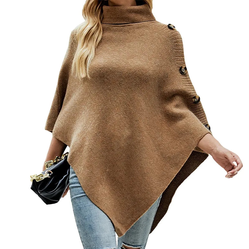 Zinnia - Eleganter Poncho mit asymmetrischen Details