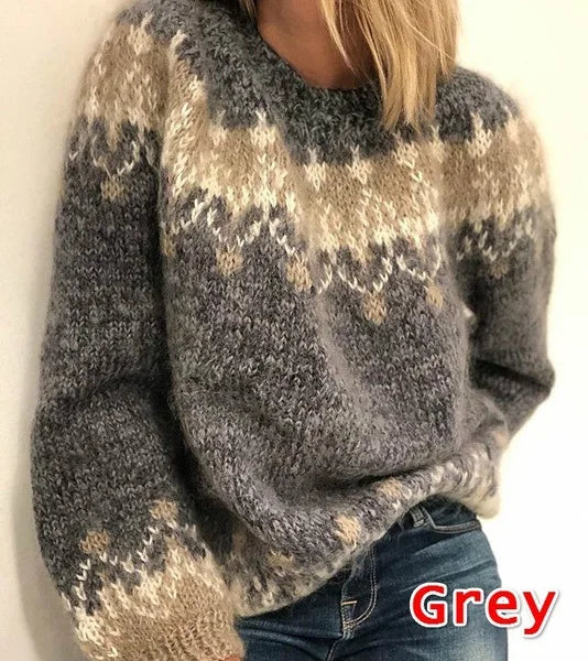 Lillymoda | Everly - Gestrickter Streifenpullover für Frauen
