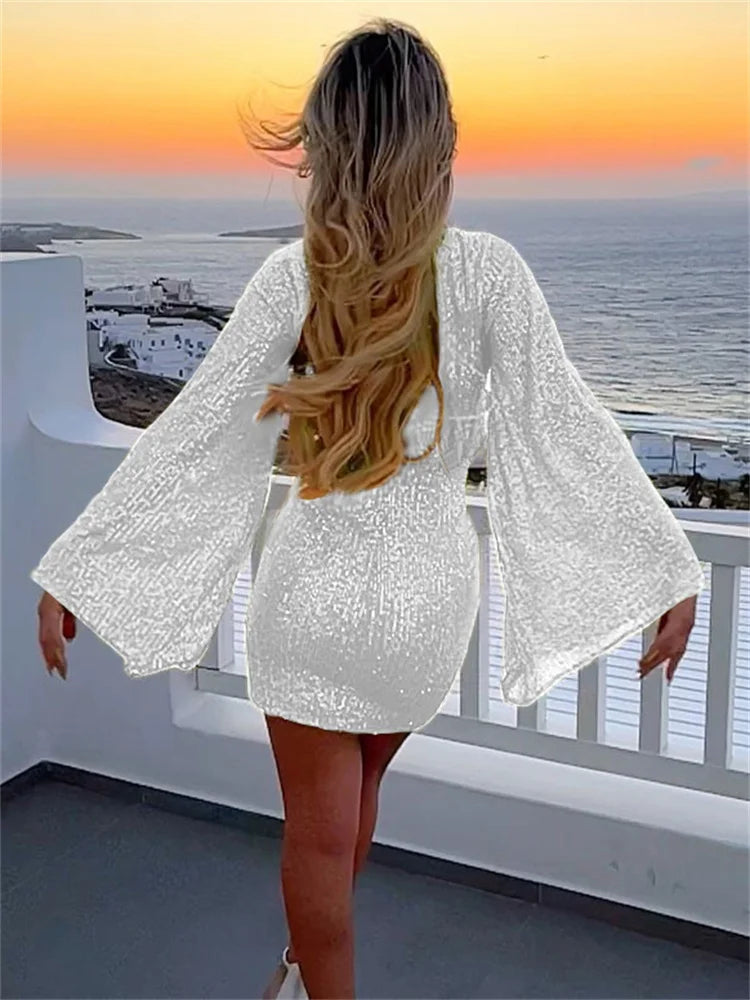 Lillymoda | Aubrey - Glitzerndes Pailletten Partykleid