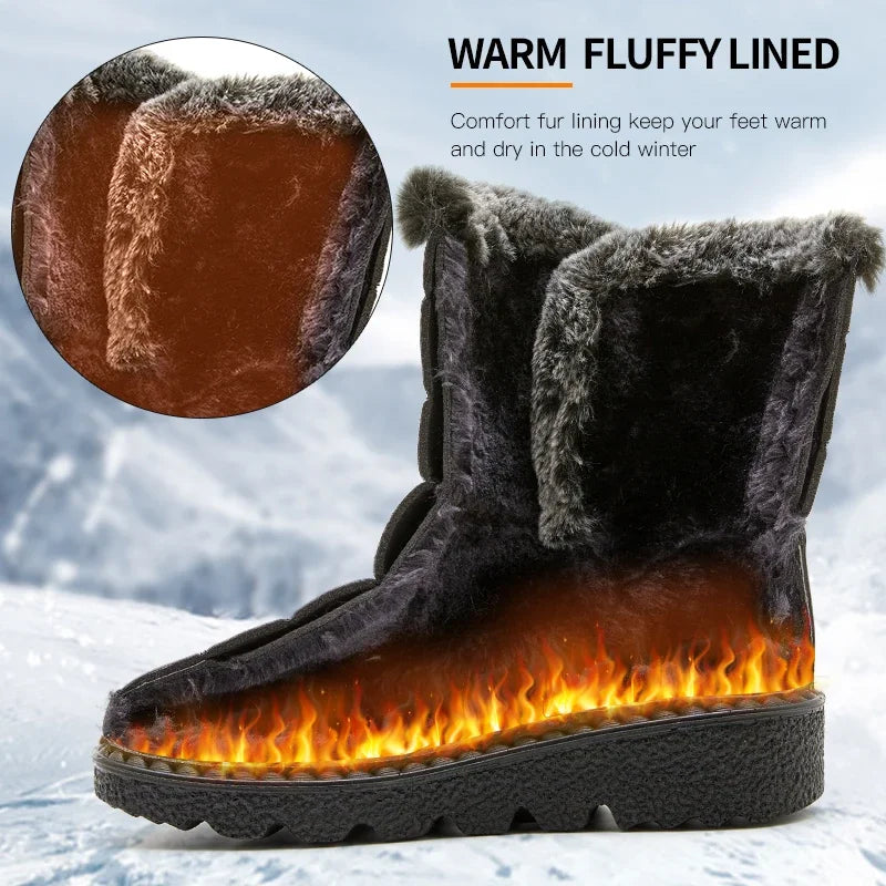 Lillymoda | Bethany - warme Plüschfellstiefel