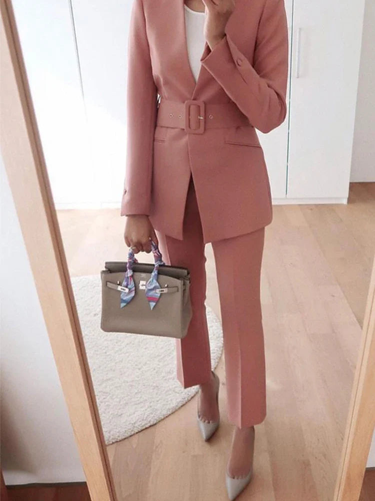 Lillymoda | Chloe - Stilvolles Business-Set für Frauen [Blazer+Hose]