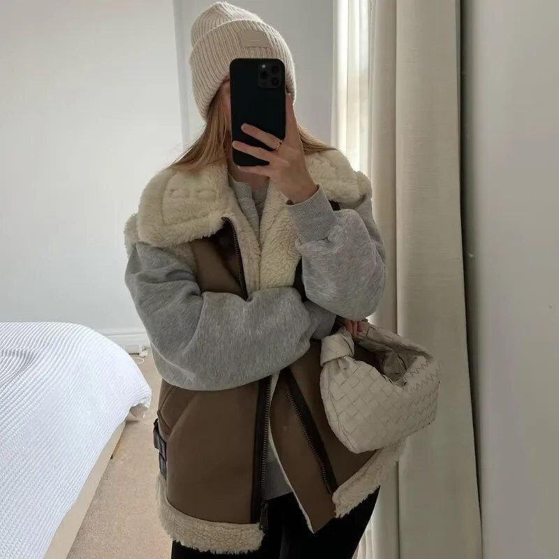 Lillymoda | Abigail - Suède Stylisches Wintergilet