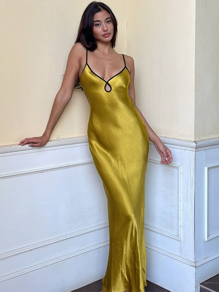 Lillymoda | Gracie - Stylisches Maxikleid mit Schnürung