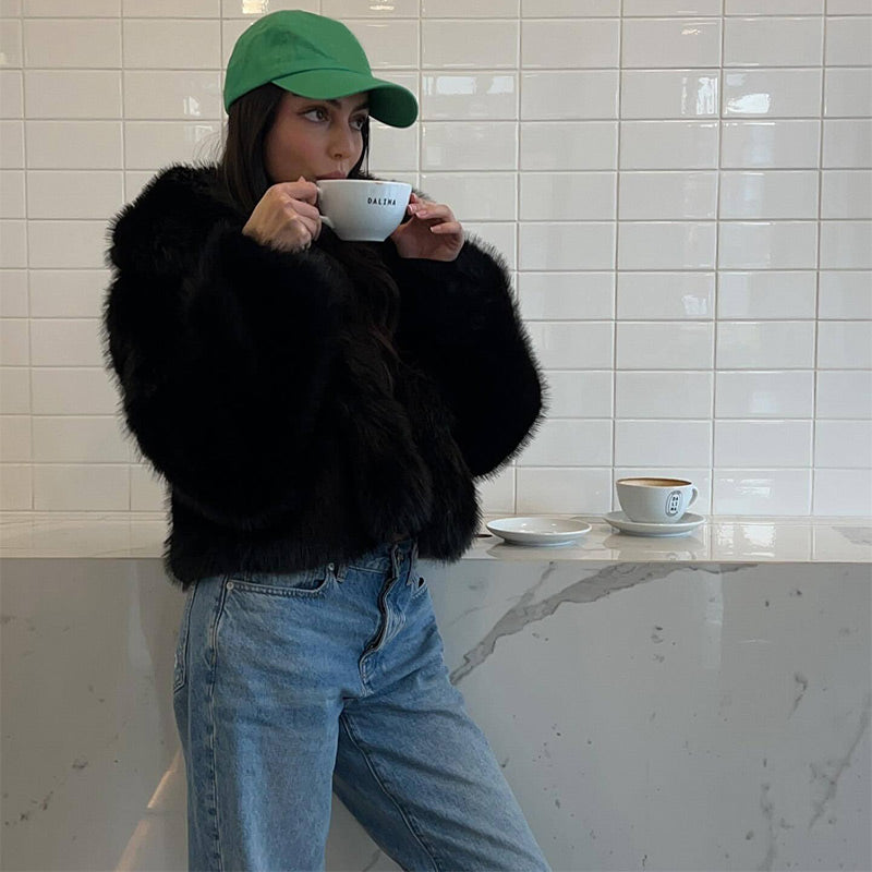 Vintage | Kunstfell Kurzmantel