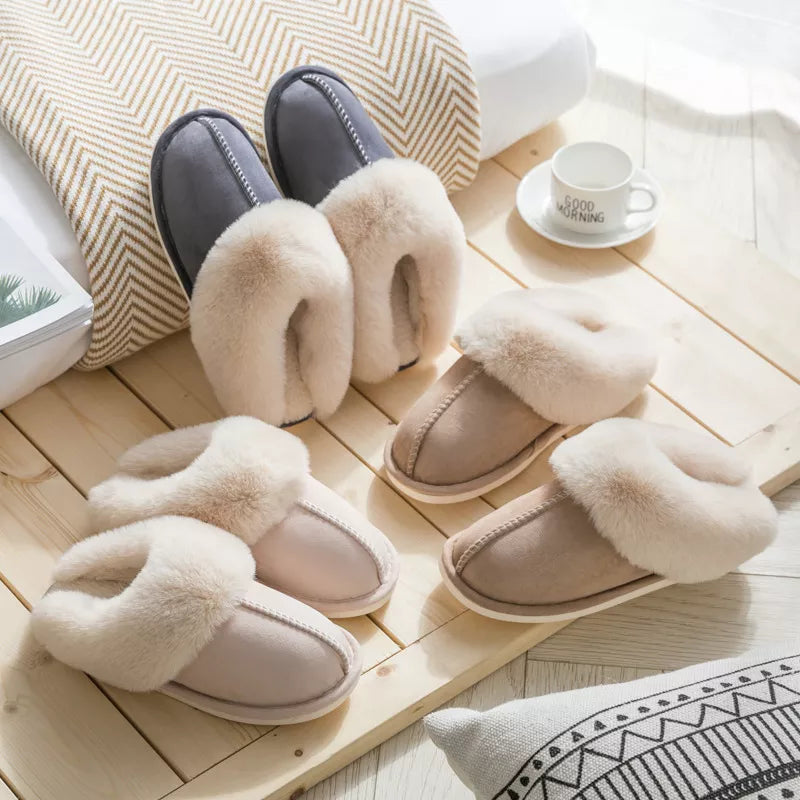 Lillymoda | Hailey - Plüsch Winter Hausschuhe