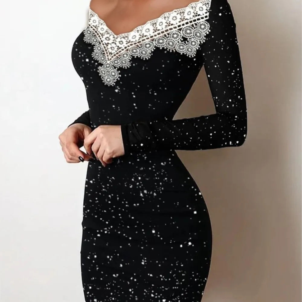Lillymoda | Emely - Schulterfreies Paillettenkleid für Frauen