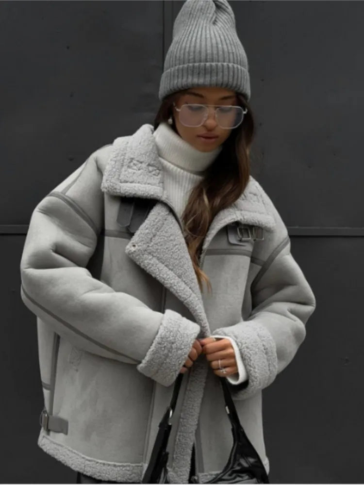 Lillymoda | Charlotte - Weiche Lockere Jacke mit Taschen