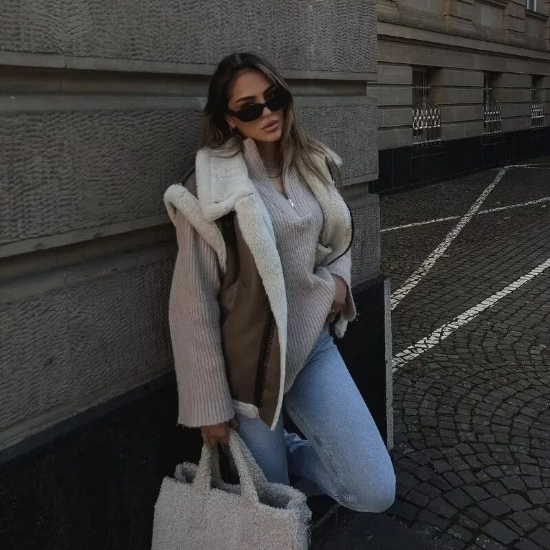 Lillymoda | Abigail - Suède Stylisches Wintergilet