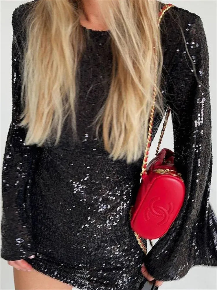 Lillymoda | Aubrey - Glitzerndes Pailletten Partykleid
