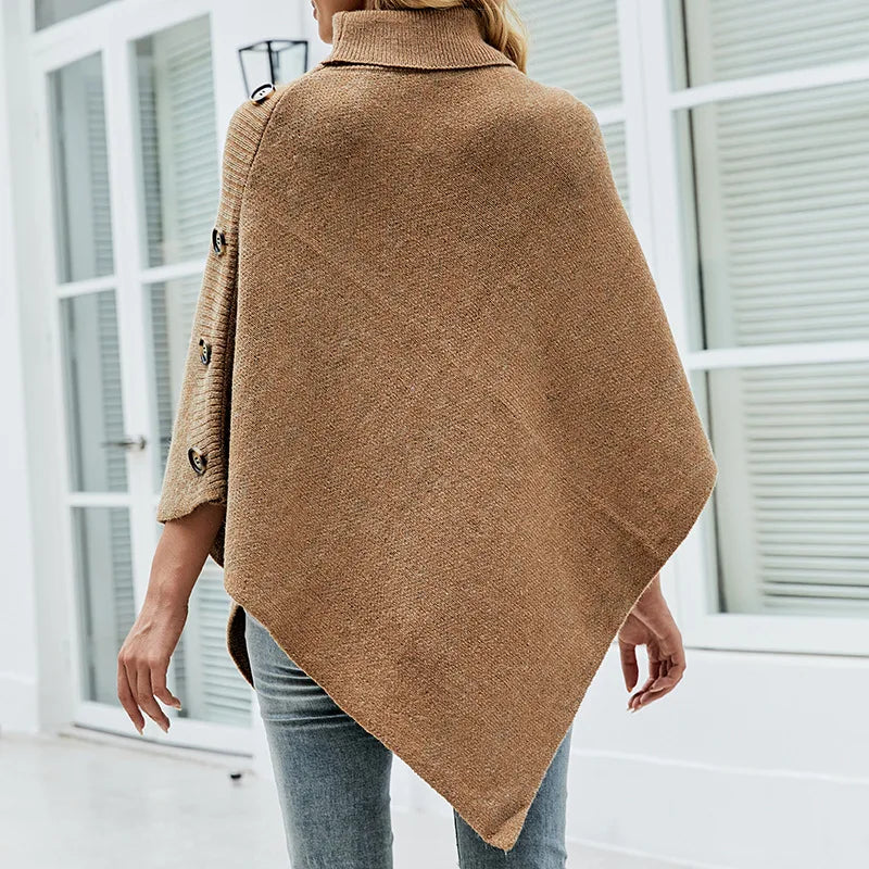 Zinnia - Eleganter Poncho mit asymmetrischen Details