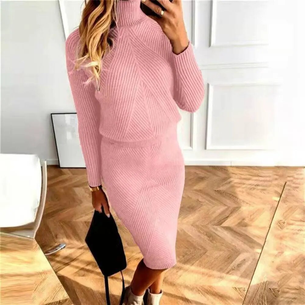 Lillymoda | Alison - Elegantes Strickset [Pullover+Rock]