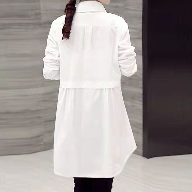 Zai - Damen Langarm Spliced Bluse