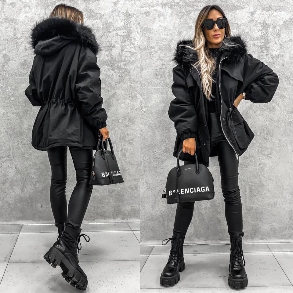 Lillymoda | Harper - Maßgeschneiderte Kunstfell-Winterjacke