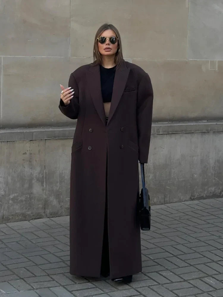 Lillymoda | Jaylene - lange zweireihige Winterjacke