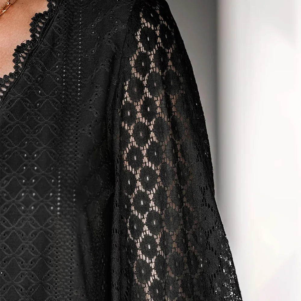 Lillymoda | Kelsey - Stilvolles Vintage Spitzen Top