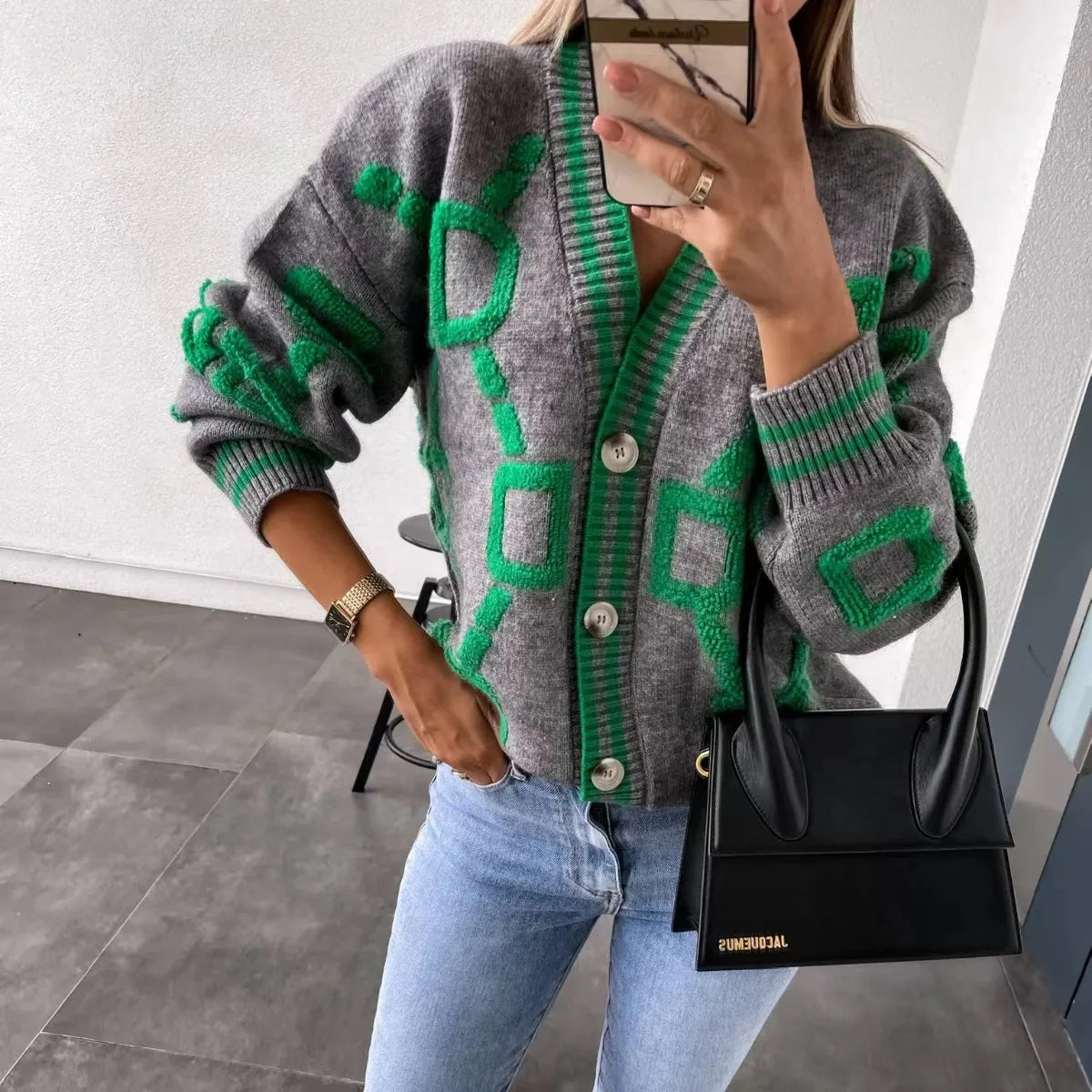 Lillymoda | Ashley Plüsch-Komfort-Strickjacke