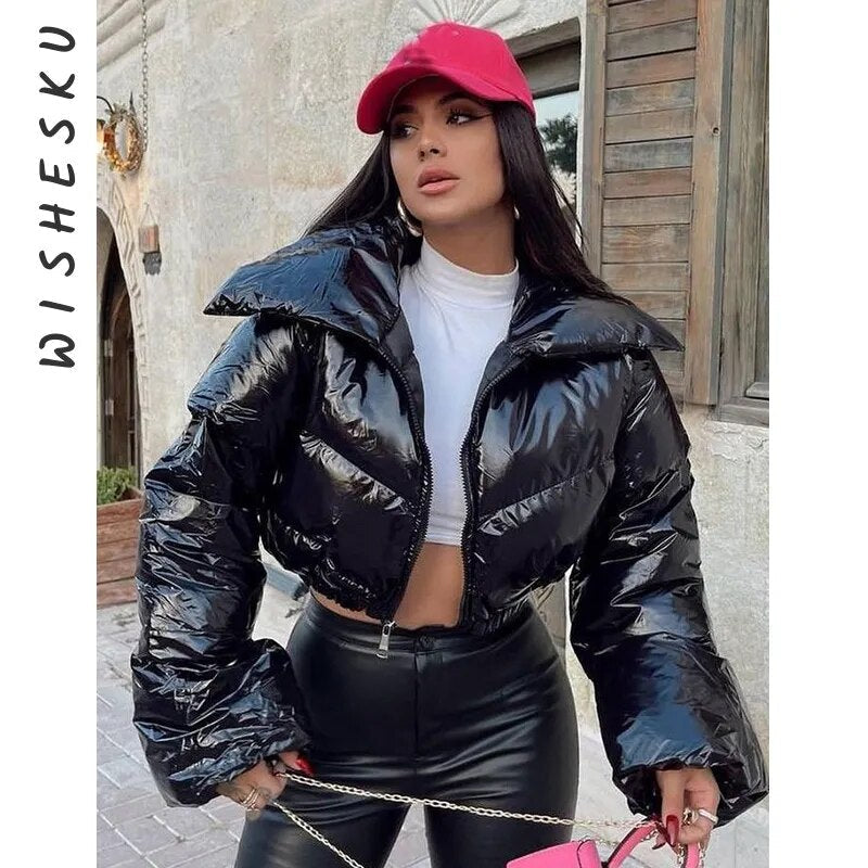 Lillymoda | Geneviève - Stilvolle gekröpfte Pufferjacke