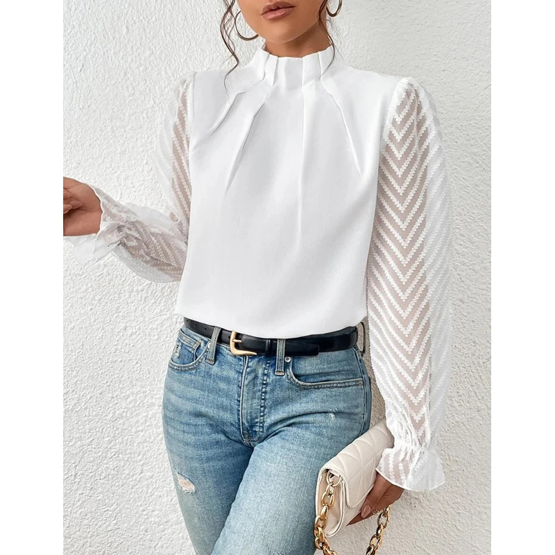 Lillymoda | Felicity - Elegantes Top mit Rüschenärmel für Frauen