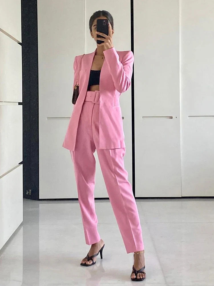 Lillymoda | Chloe - Stilvolles Business-Set für Frauen [Blazer+Hose]