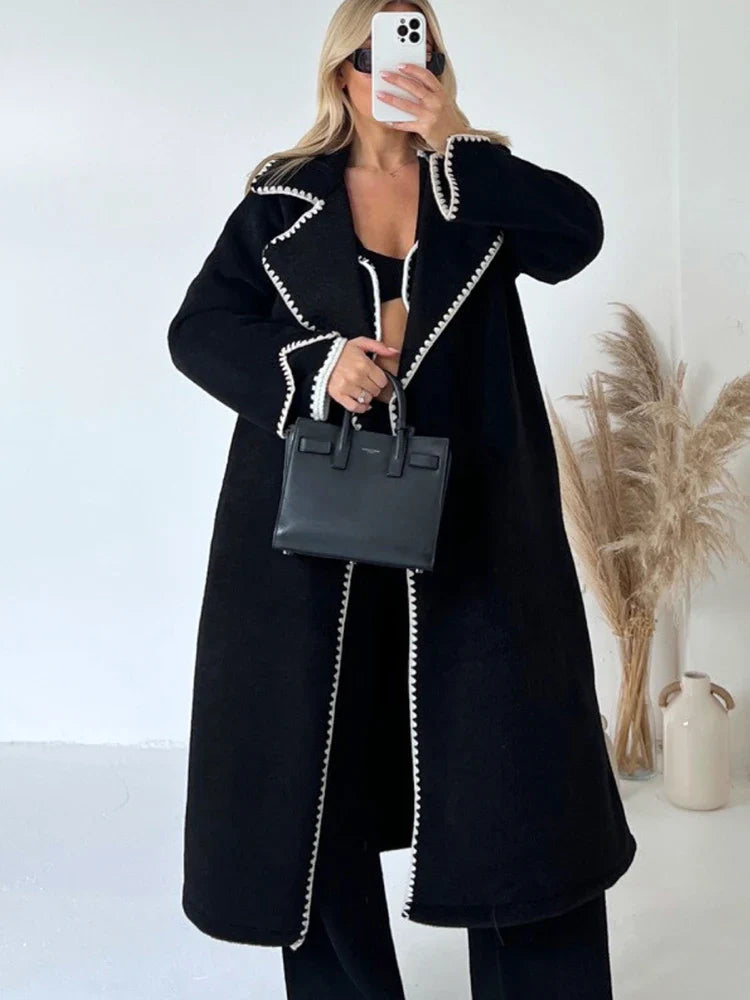 Lillymoda | Alice - Stylischer langer Mantel für Frauen