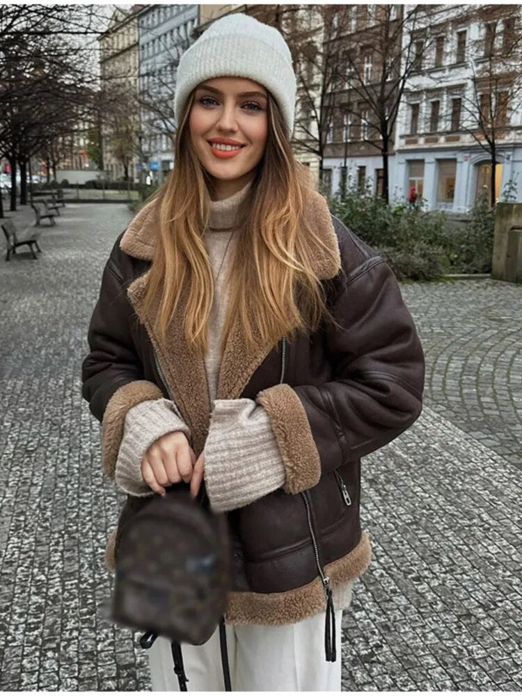 Lillymoda | Alice - Stylische Lederjacke