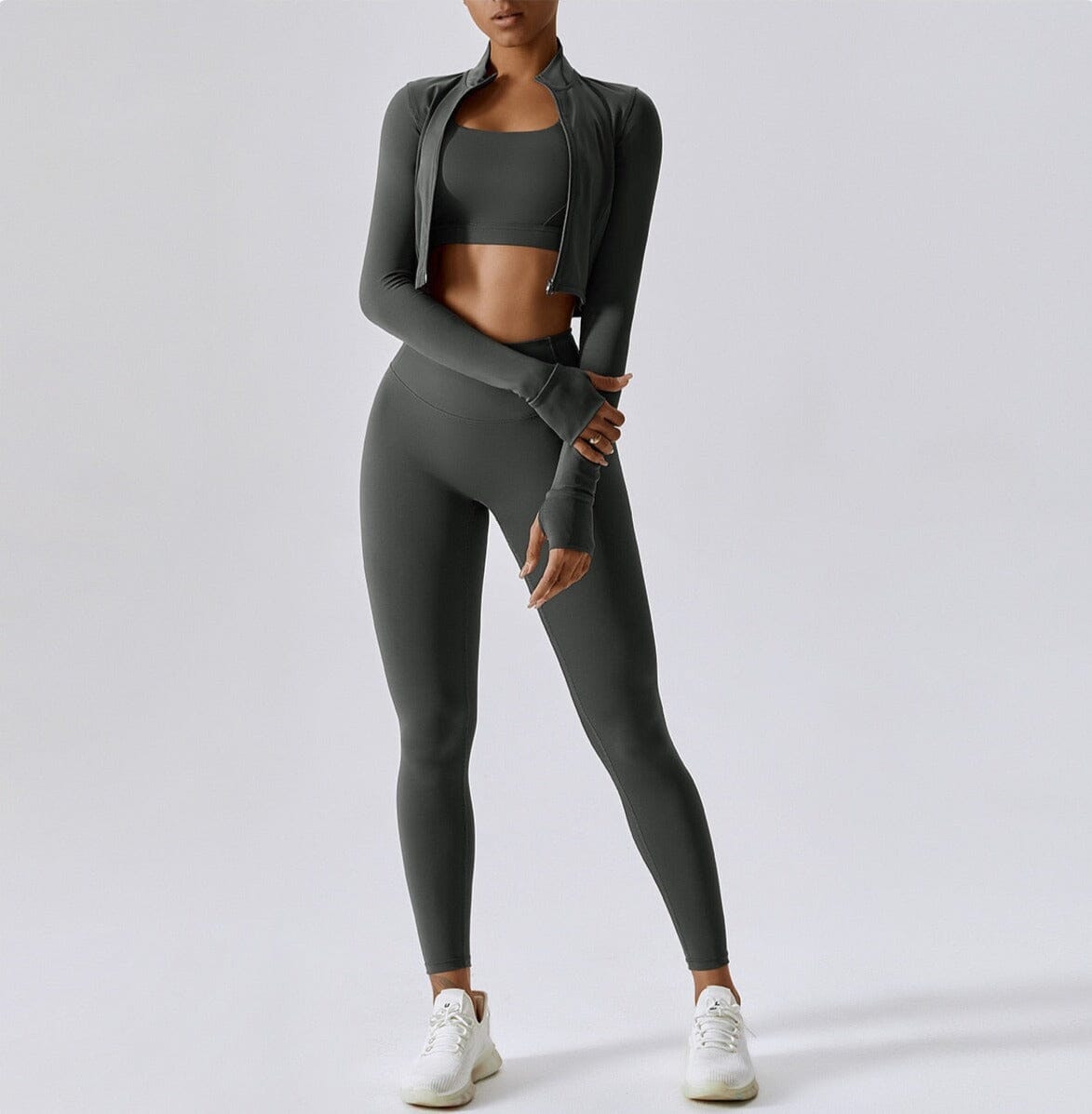 Winter-Workout-Set: Elegantes Trio für kalte Tage