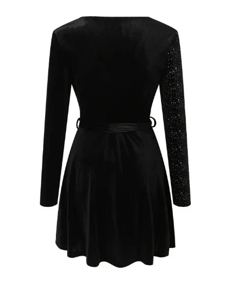 Lillymoda |  Sofia - Schickes Kleid mit Paillettenbesatz