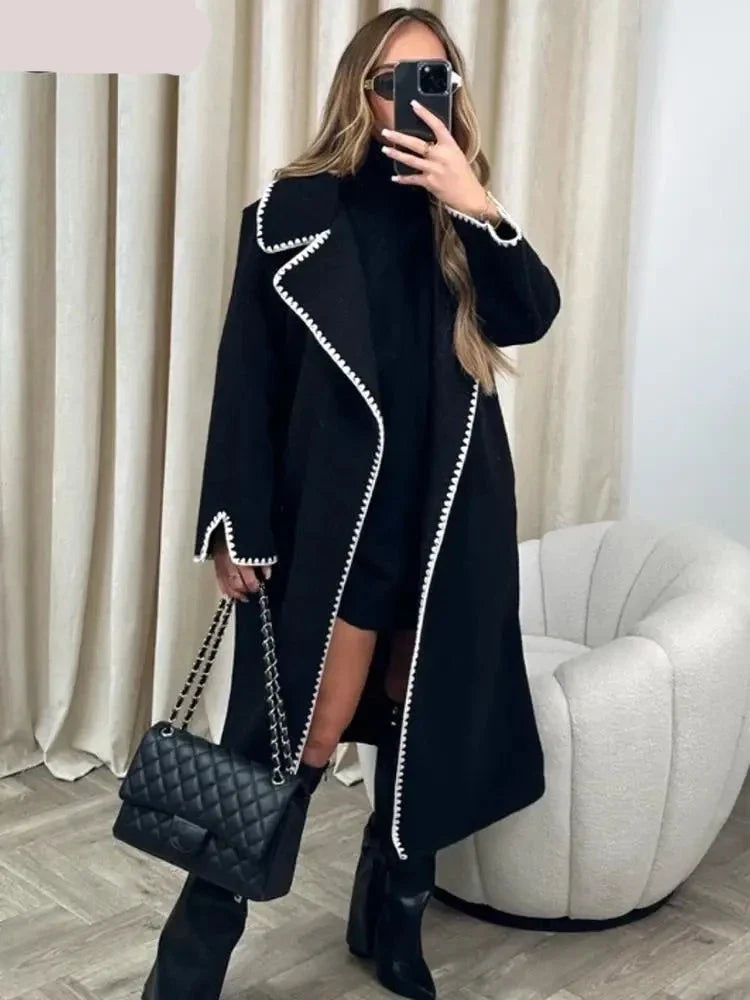 Lillymoda | Alice - Stylischer langer Mantel für Frauen