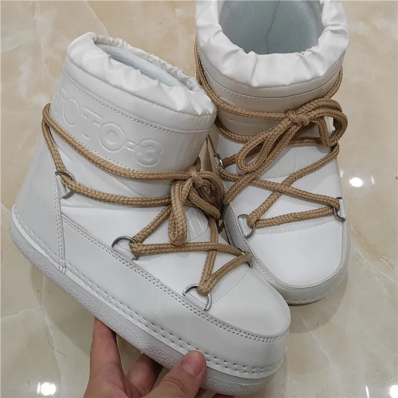 Lillymoda | Bonnie - flauschige schnürstiefel für den winter