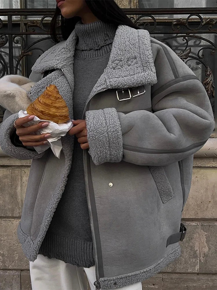 Lillymoda | Charlotte - Weiche Lockere Jacke mit Taschen