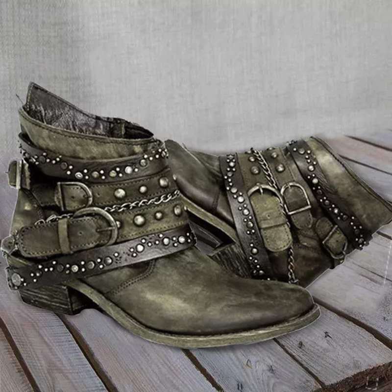 Nerri - Vintage Slip-On Damenstiefel