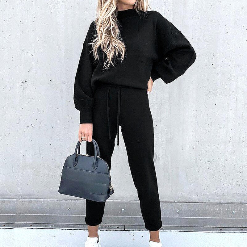 Lillymoda | Gwen - Lässiges Streetwear-Set [Pullover+Hose]