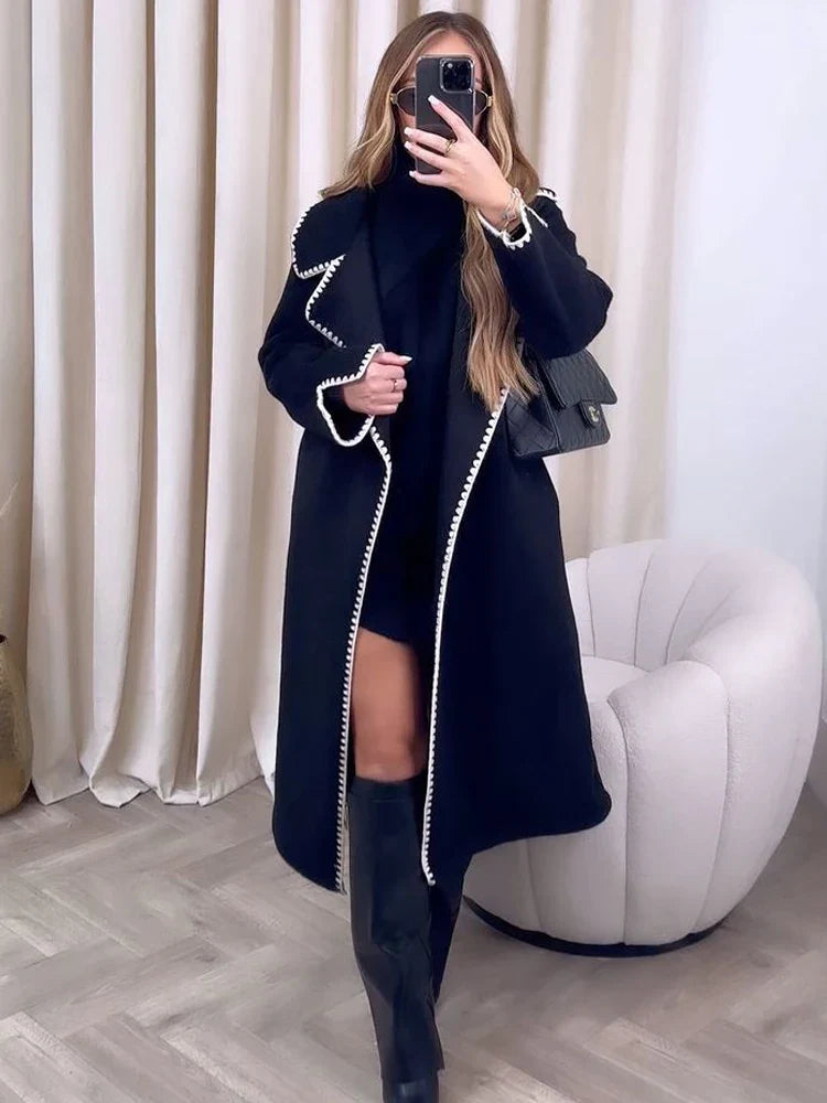 Lillymoda | Alice - Stylischer langer Mantel für Frauen