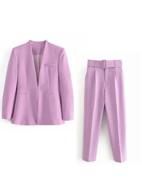 Lillymoda | Chloe - Stilvolles Business-Set für Frauen [Blazer+Hose]