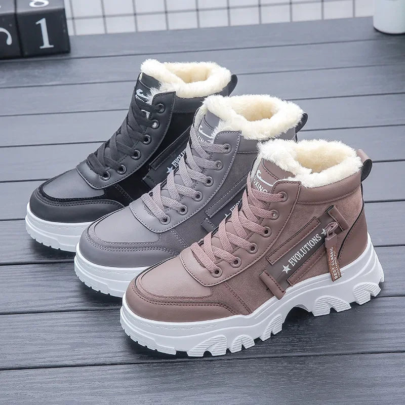 Lillymoda | Isabella - Plüsch-Winterstiefel für Damen