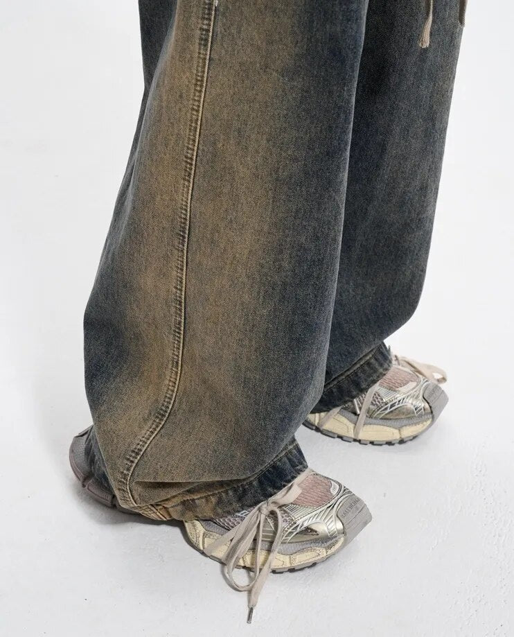 Quentin - Hard-Washed Baggy Jeans