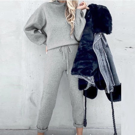 Lillymoda | Gwen - Lässiges Streetwear-Set [Pullover+Hose]