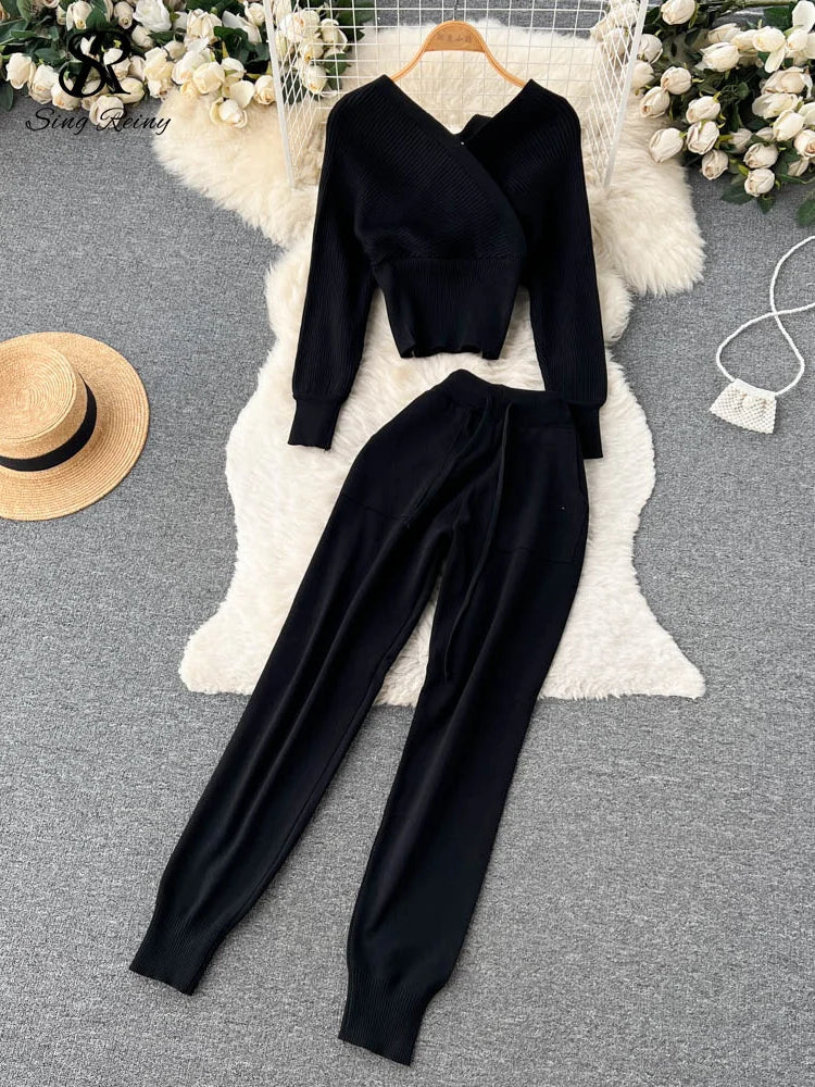 Lillymoda | Elora - Winter-Strick-Set [Pullover+Hose]