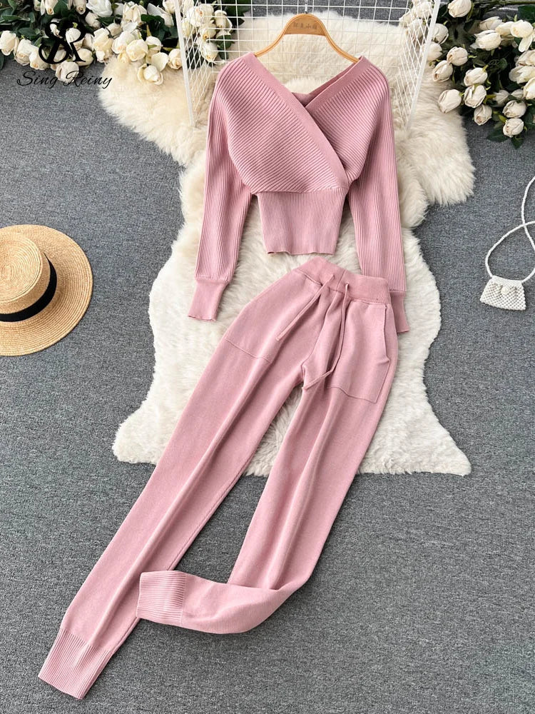 Lillymoda | Elora - Winter-Strick-Set [Pullover+Hose]