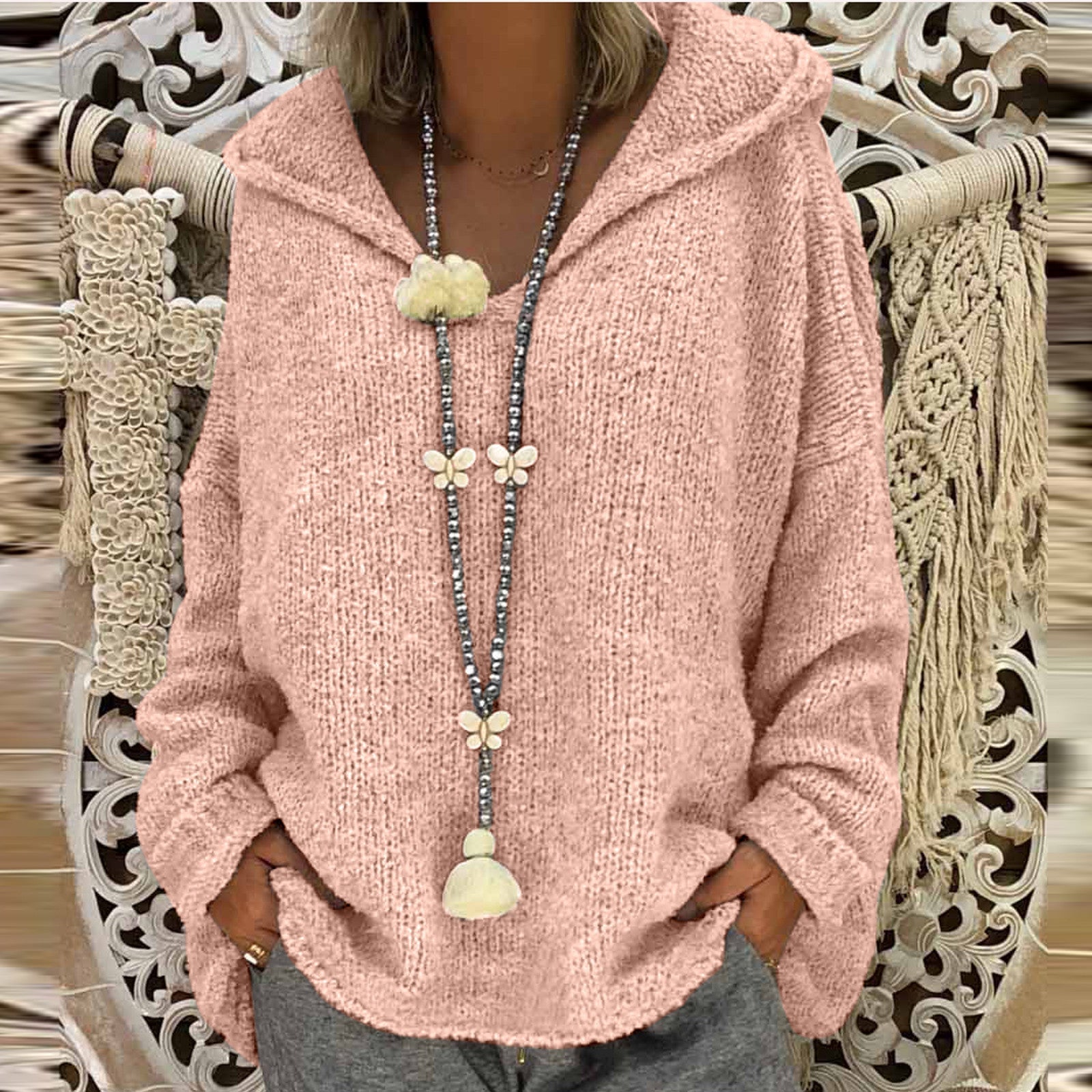 Bequemes Kapuzen-Sweatshirt für Frauen