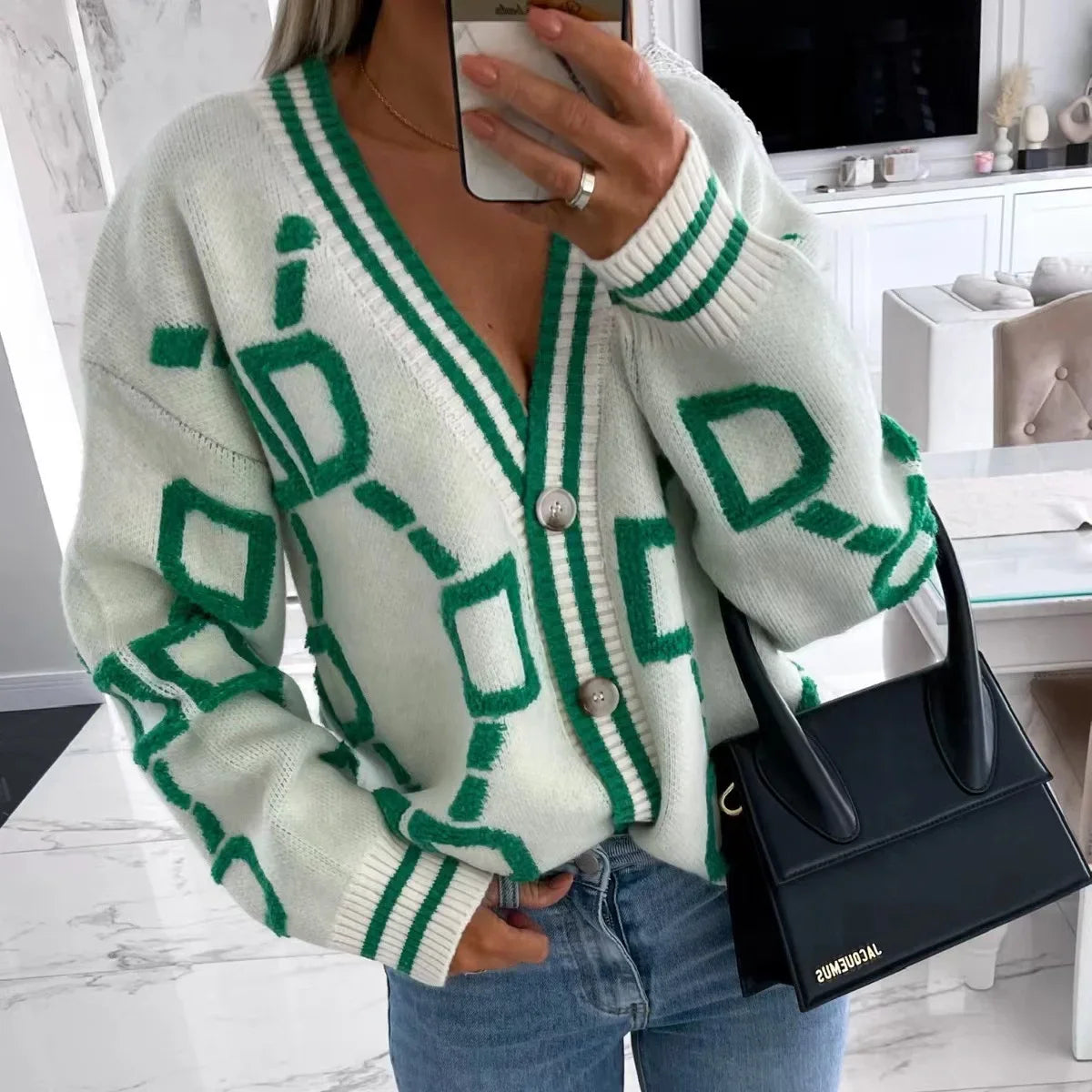 Lillymoda | Ashley Plüsch-Komfort-Strickjacke